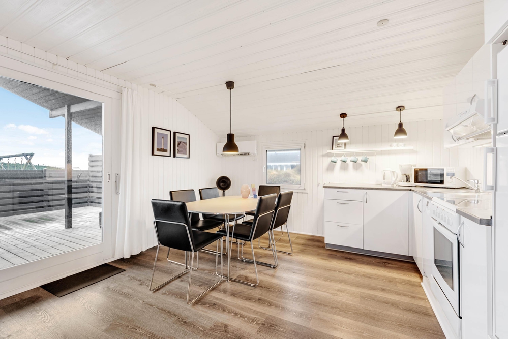 Ferienhaus mit geschützter und geschloßener Terrasse