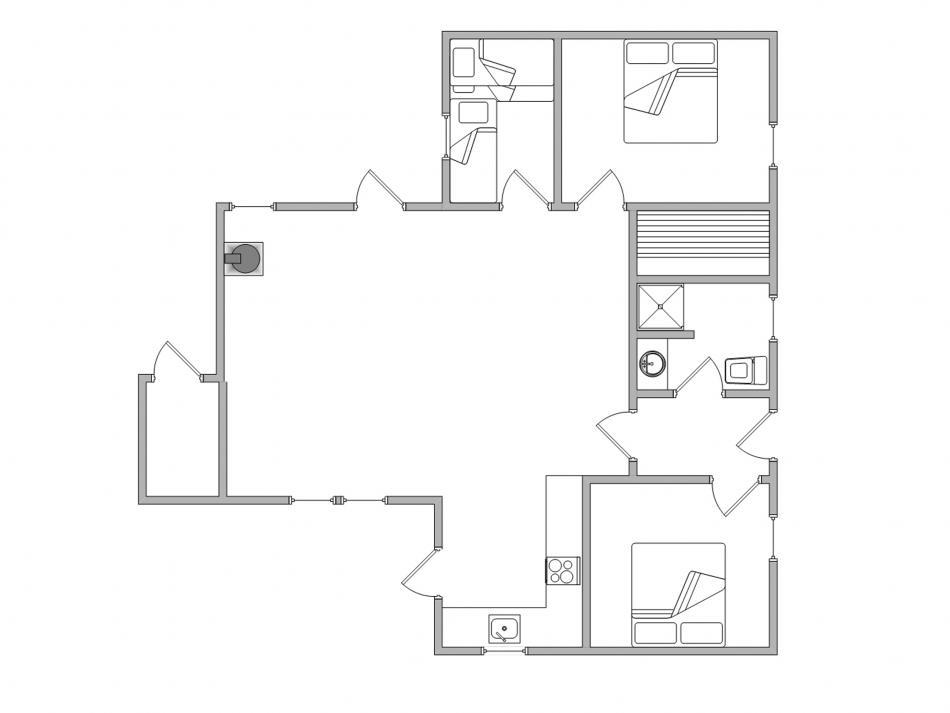 Gemütliches und abgeschirmtes Ferienhaus mit Terrasse