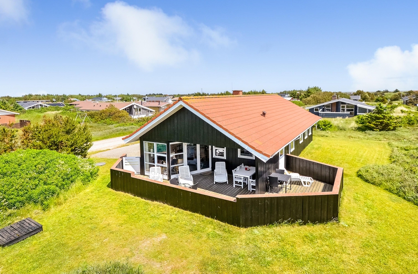Ferienhaus mit eingezäunter Terrasse, Urlaub mit Hund